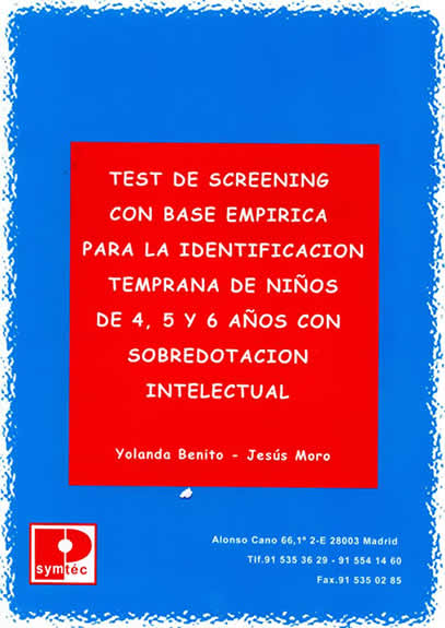 Imagen del Libro del Test de Screening de Identificación Temprana